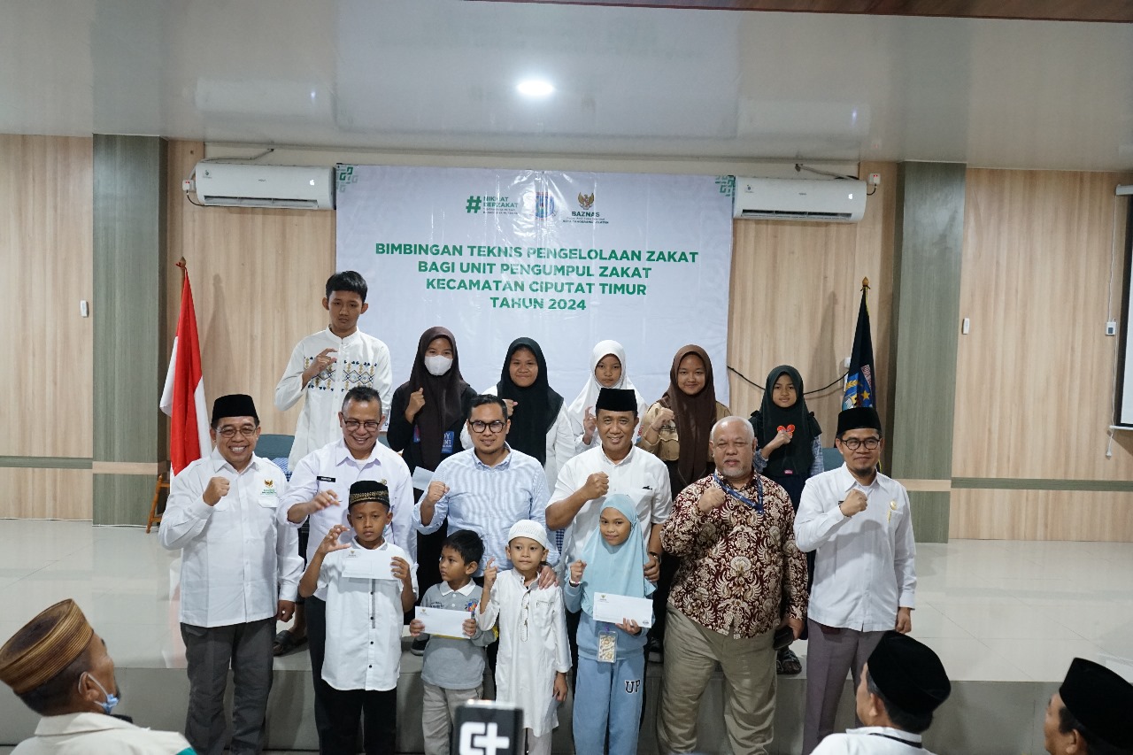 Bimbingan Teknis Pengelolaan Zakat Bagi UPZ dan Santunan Yatim se-Kecamatan Ciputat Timur