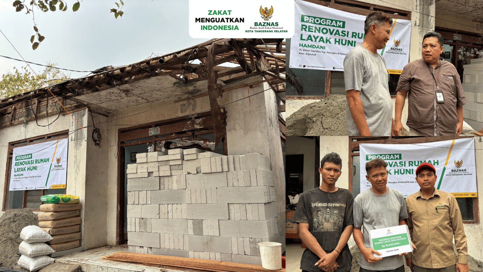 Rumah Yang Lebih Aman Untuk Keluarga Hamdani Melalui Program Renovasi Rumah Layak Huni BAZNAS