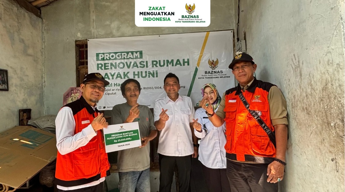 Rumah Abdul Hadi Kini Direnovasi BAZNAS Kota Tangerang Selatan Agar Lebih Aman Dan Nyaman Untuk Keluarga